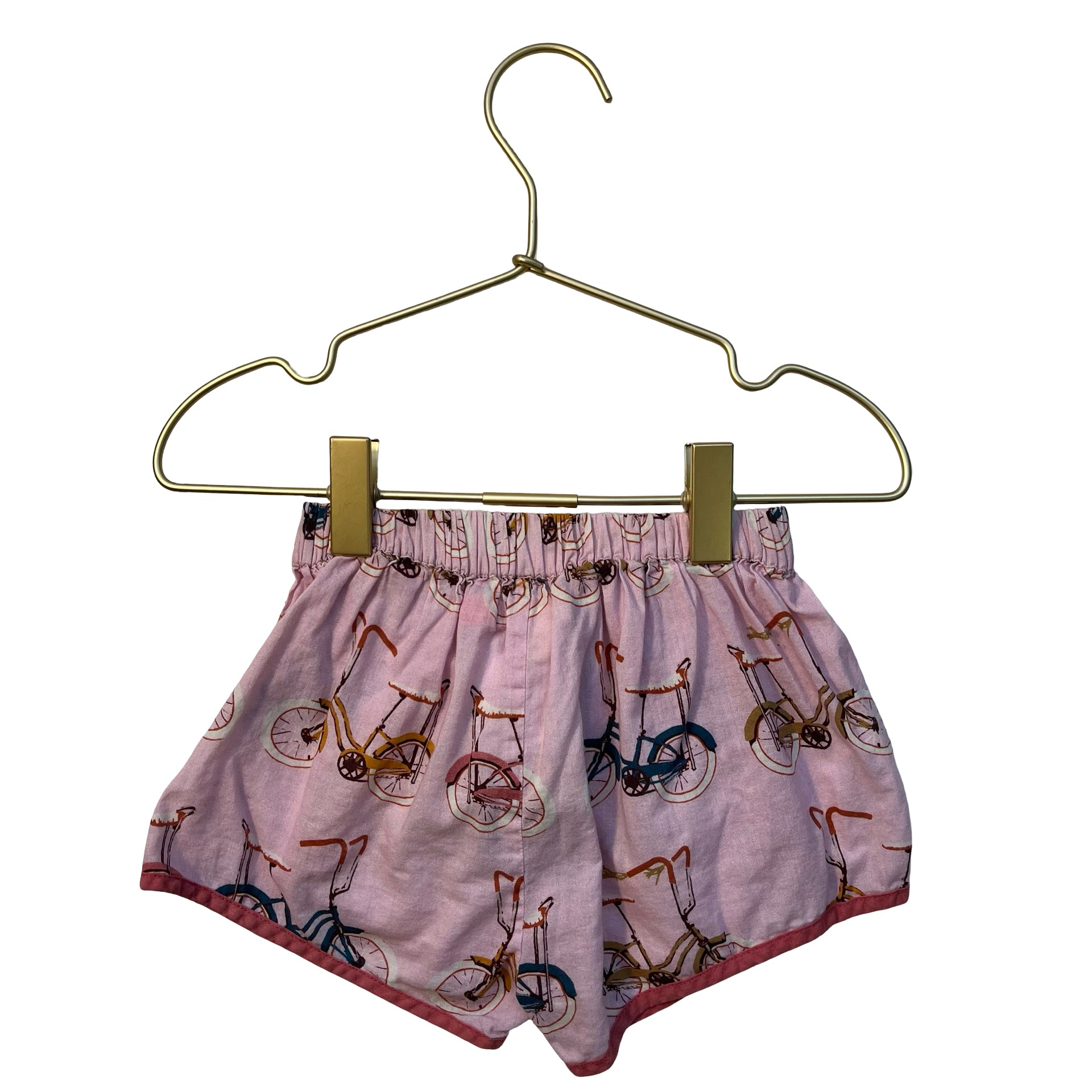 Pink Chicken Pink Bicycle Print Shorts - Size 2Y