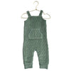 Kate Quinn Sage Green Quilted Velour One-Piece Overall - Size 6-12 Mo