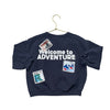 Zara Navy 'Welcome To Adventure' Poscard Sweatshirt - Size 5