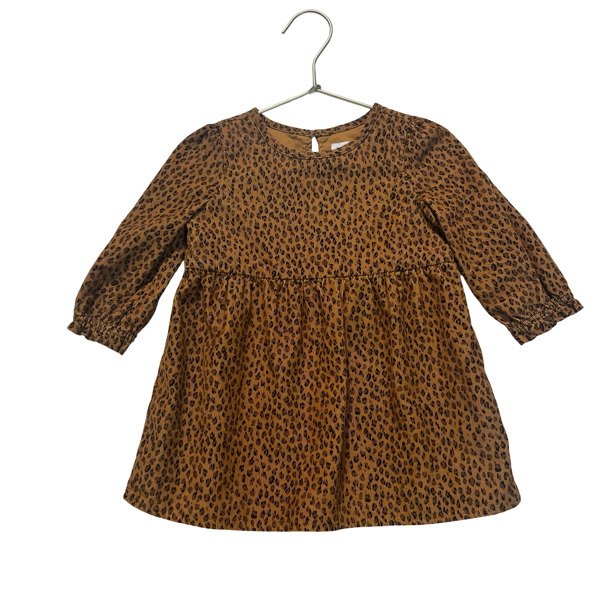 Baby Gap Brown Leopard Print Corduroy Dress - Size 18-24 Mo