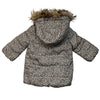 Baby Gap Primaloft Leopard Print Faux-Fur Trim Hooded Winter Coat - 18-24 Mo