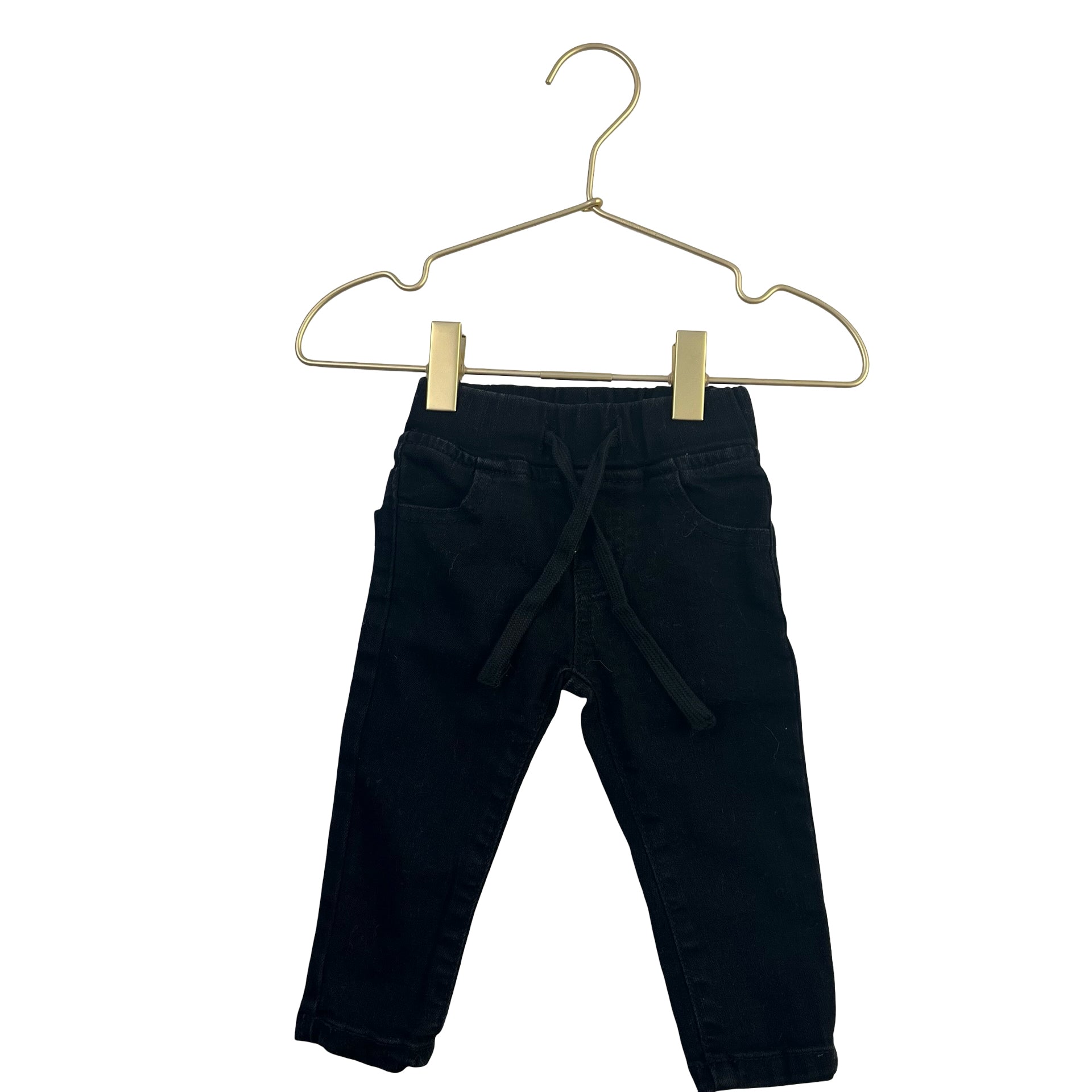 Little Bipsy Black Denim Jeans - Size 3-6 Mo