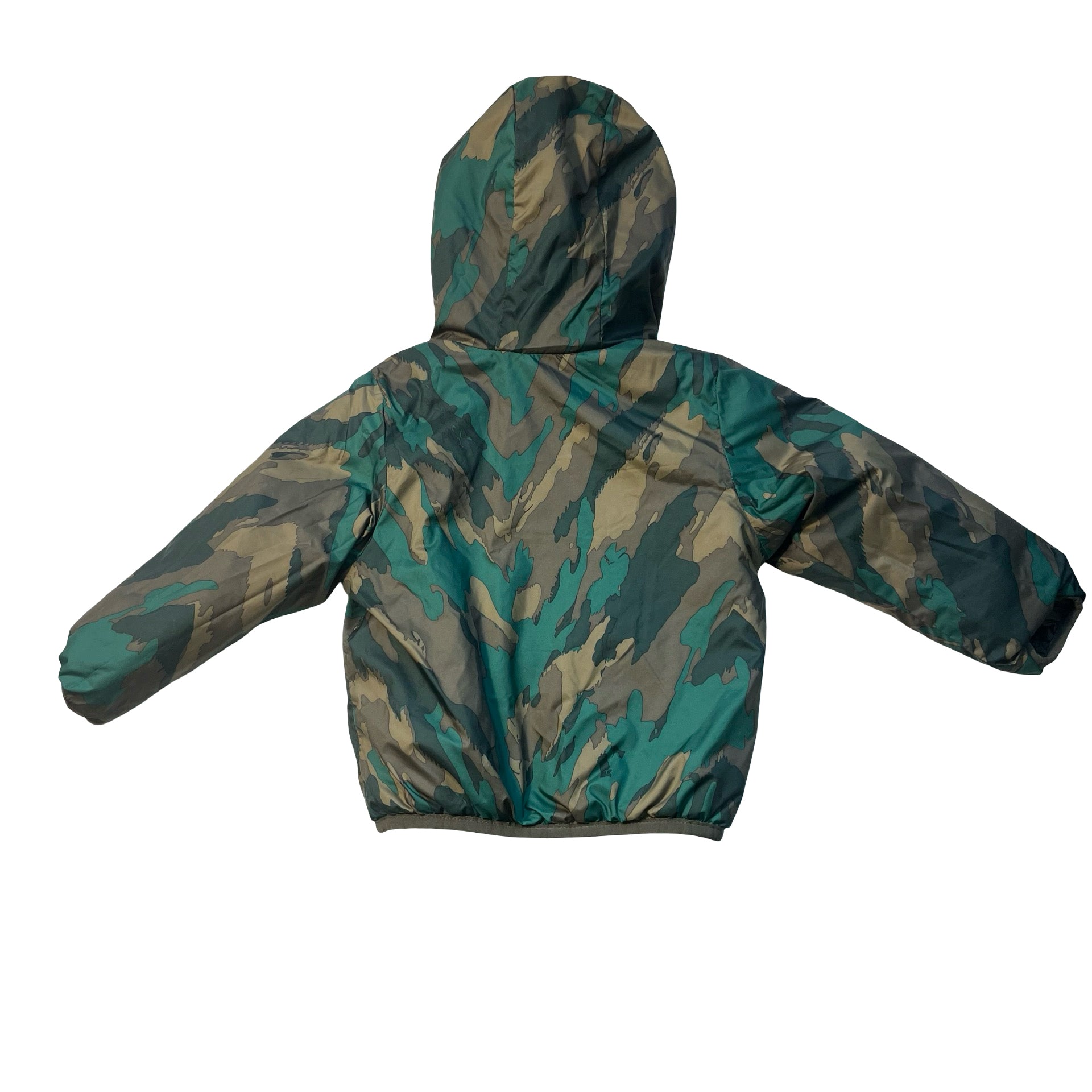 North Face Reverisle Olive Puffer & Camo Hooded Jacket - Size 12-18 Mo ESTIMATED