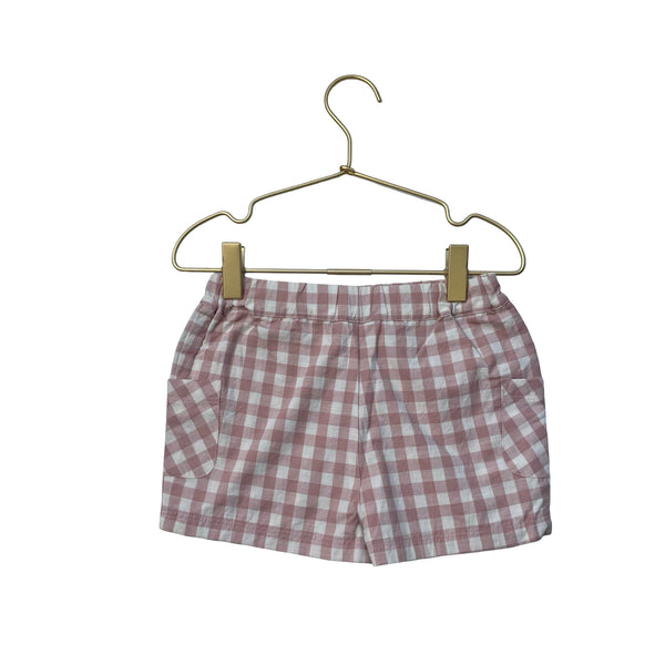 Pehr Blush Check Shorts - Size 3T