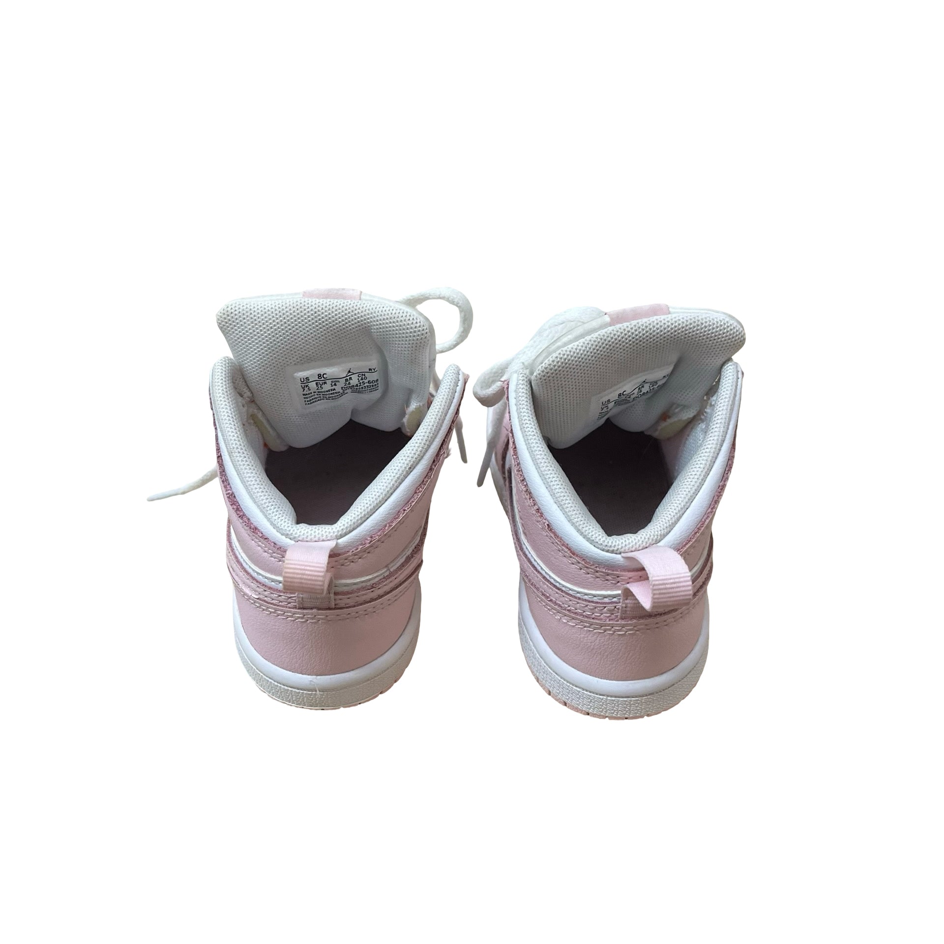Nike Air Jordan Pink & White Sneakers - Size 8C