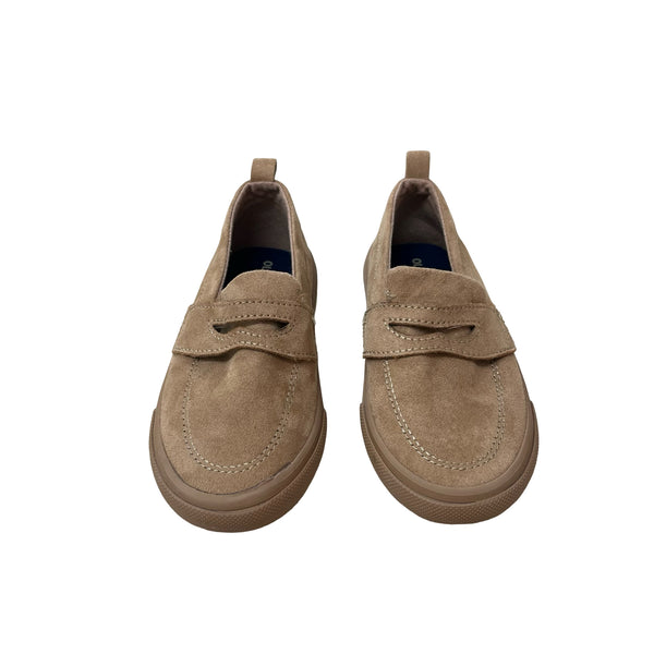 Old Navy Brown Faux Suede Rubber-Sole Loafer Shoes - Size 8