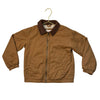 Cat & Jack Sherpa-Lined Brown Canvas Jacket - Size 5T