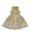 Pink & Violet Gold Metallic & Tulle Dress - Size M 7-8
