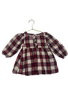 H&M Ivory & Red Plaid Dress - Size 9 Mo