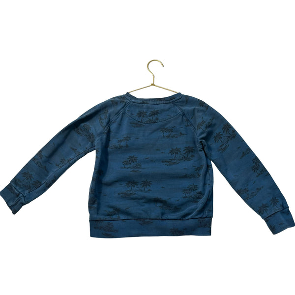 Munster Blue Tropical Pattern Sweatshirt - Size 6