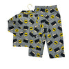 DC Comic Gray Flannel Batman 2 Piece PJs - Size 4T
