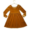 Old Navy Mustard Yellow Velour Dress - Size S 6-7