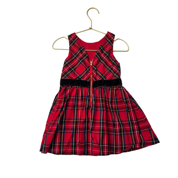 Crewcuts Red Tartan Plaid Dress - Size 2