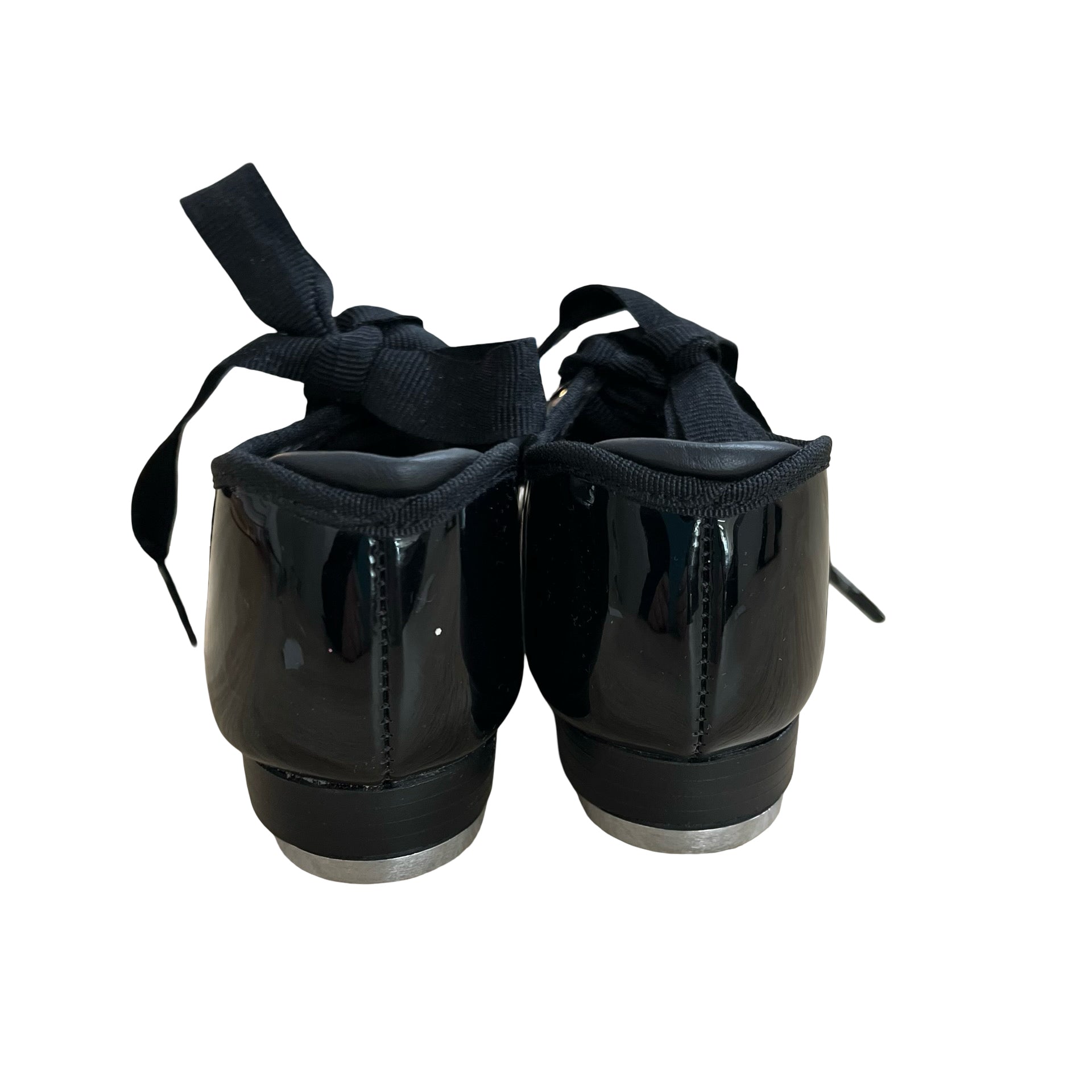 Capezio Black Patent Tap Shoes - Size 9.5