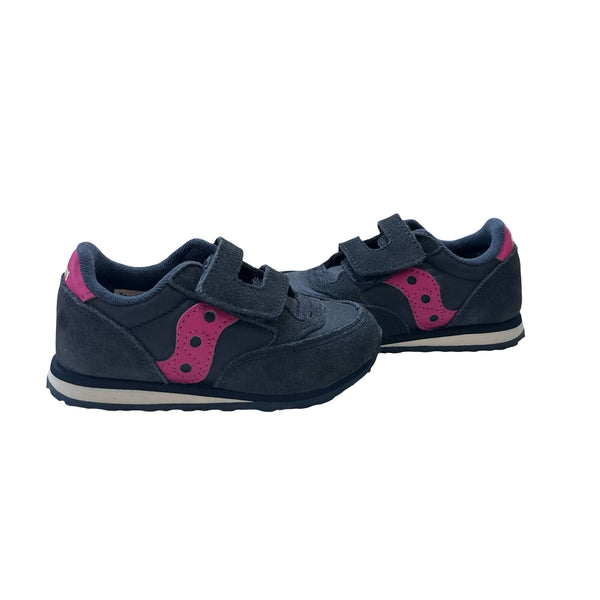 Saucony Jazz Navy & Pink Sneakers - Size 6.5