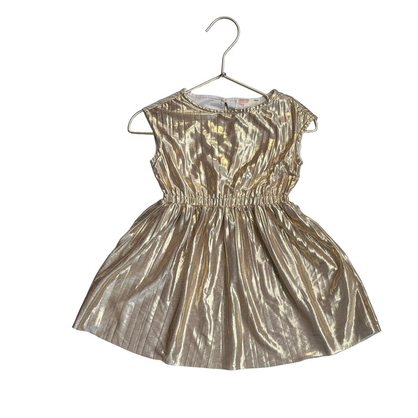 Crewcuts Gold Metallic Dress - Size 2