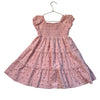 Mayoral Pink Pattern Smocked Dress - Size 7