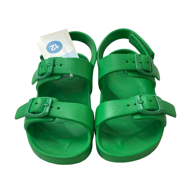 Cat & Jack Green Sandals with Tags - Size 12