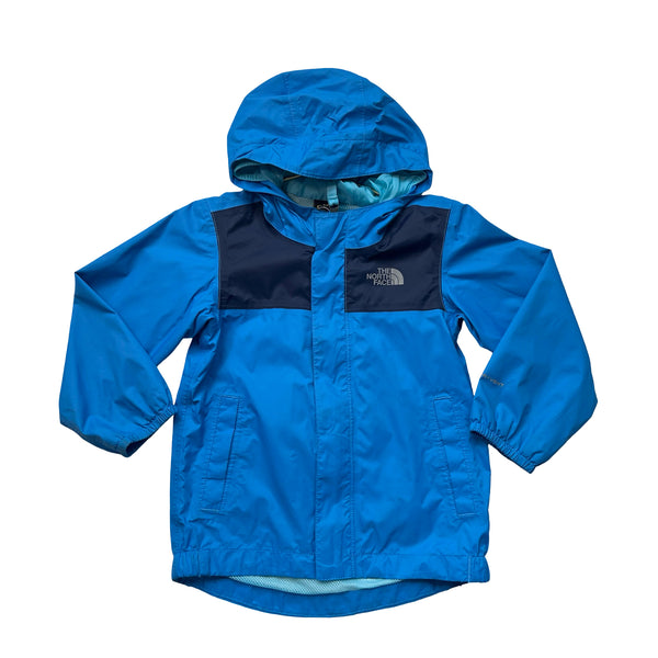 North Face Blue Hooded Windbreaker Jacket - Size 3T