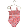 Gap Kids Orange & White Floral Bikini Swim Suit - Size S 6-7