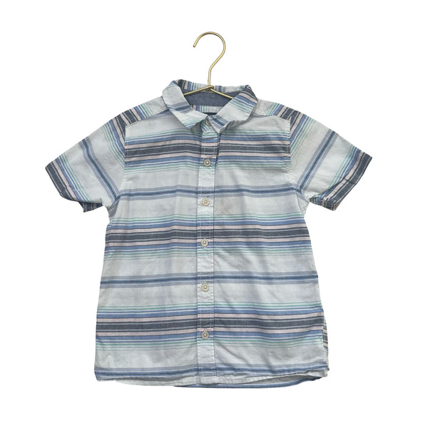 OshKosh Multi-Color Striped Button Down - Size 5T
