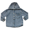Zara Denim Hooded Shacket Jacket - Size 5