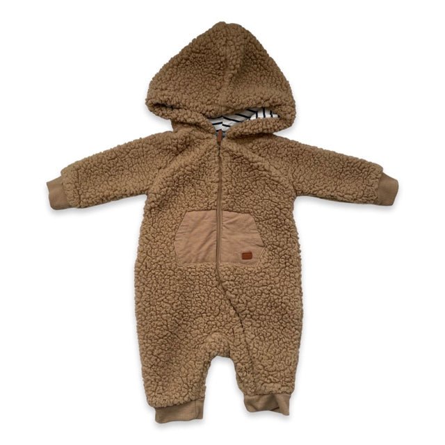 7 For All Mankind Brown Fleece One Piece - Size 0 - 3 Mo - Bounce Mkt