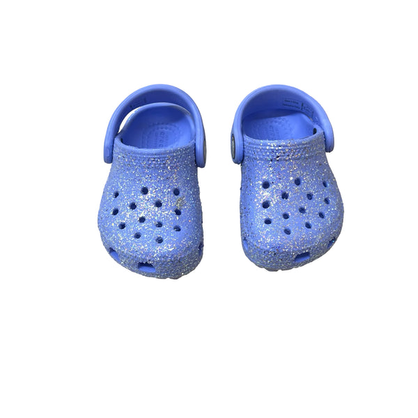 Crocs Lavender Glitter Shoes - Size C4