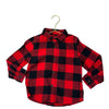 Cat & Jack Red & Black Check Flannel Button Down Shirt - Size 4T