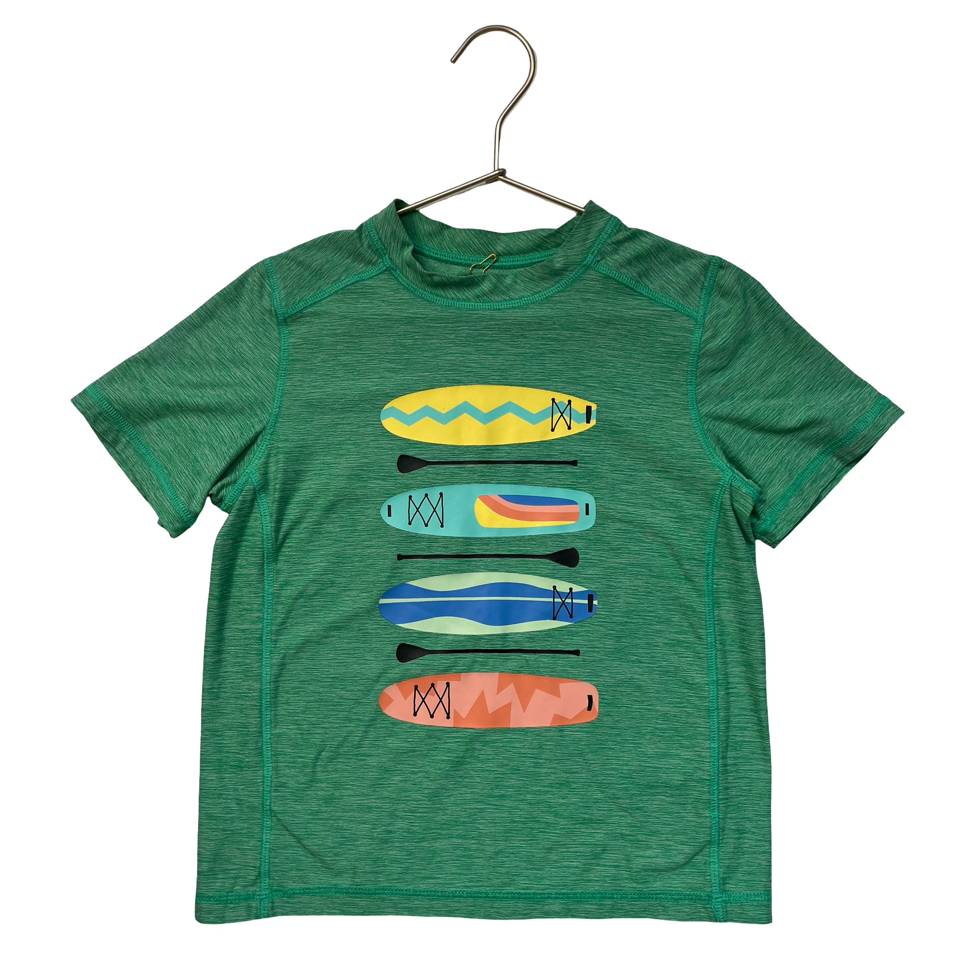 Hanna Andersson Green Paddle Board Graphic T-Shirt - Size 5