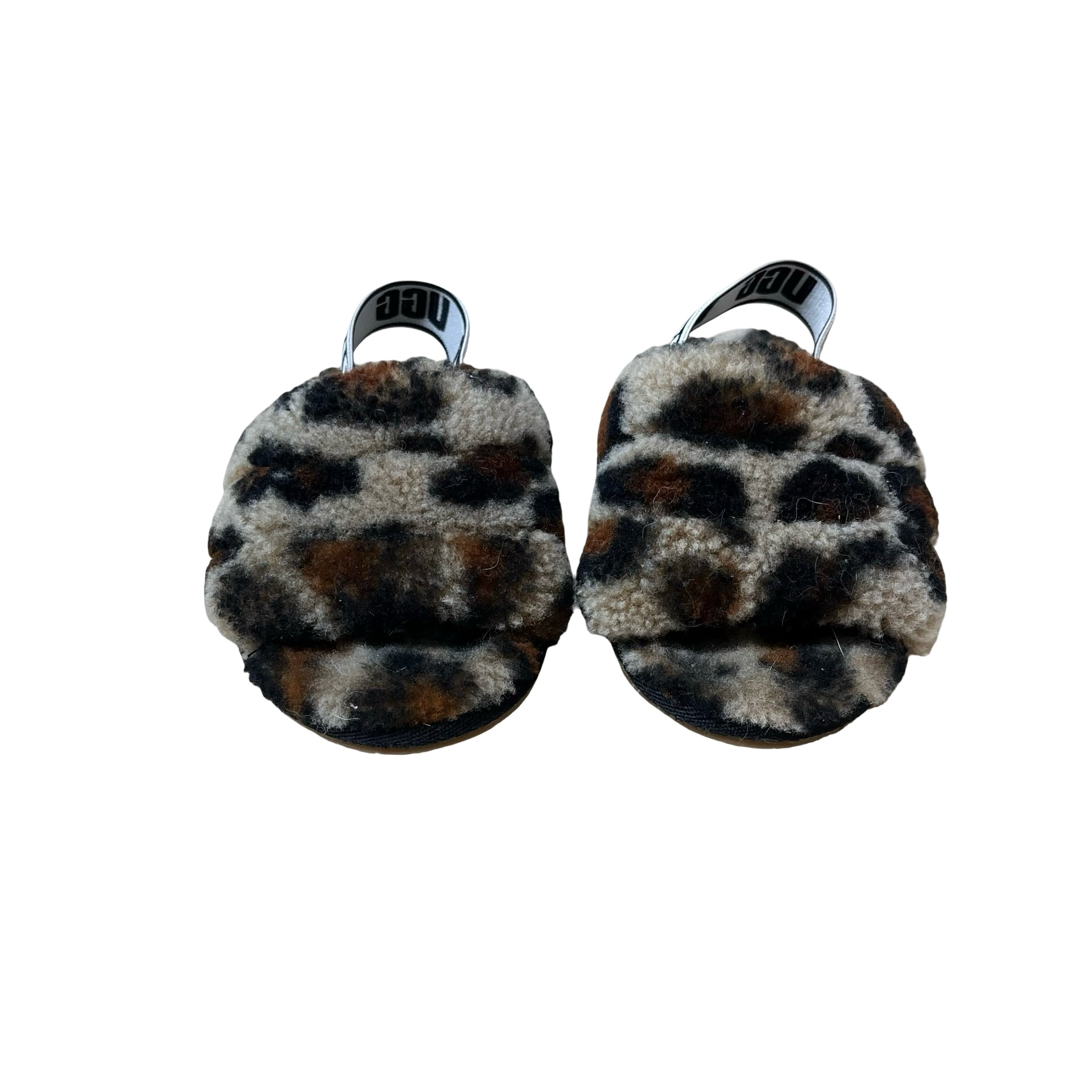 UGG Leopard Faux Fur Slippers - Size 6 Estimated