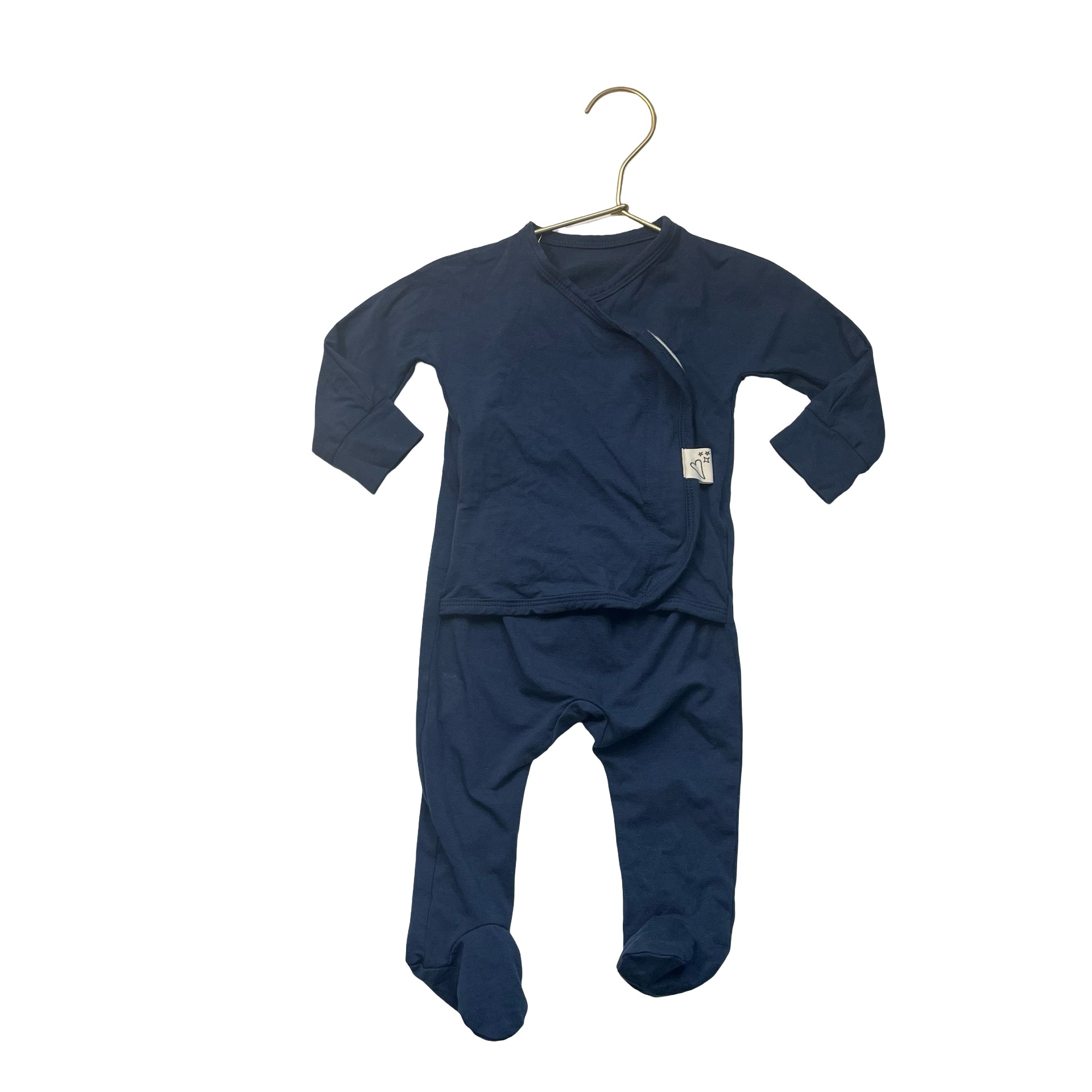Bonsie Navy Skin-To-Skin One Piece - Size 3-6 Months