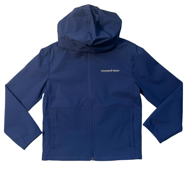 Vineyard Vines Navy Hooded Windbreaker Jacket - Size 5