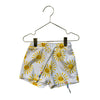 Lola & The Boys Ivory & Yellow Sun Print Shorts - Size 4