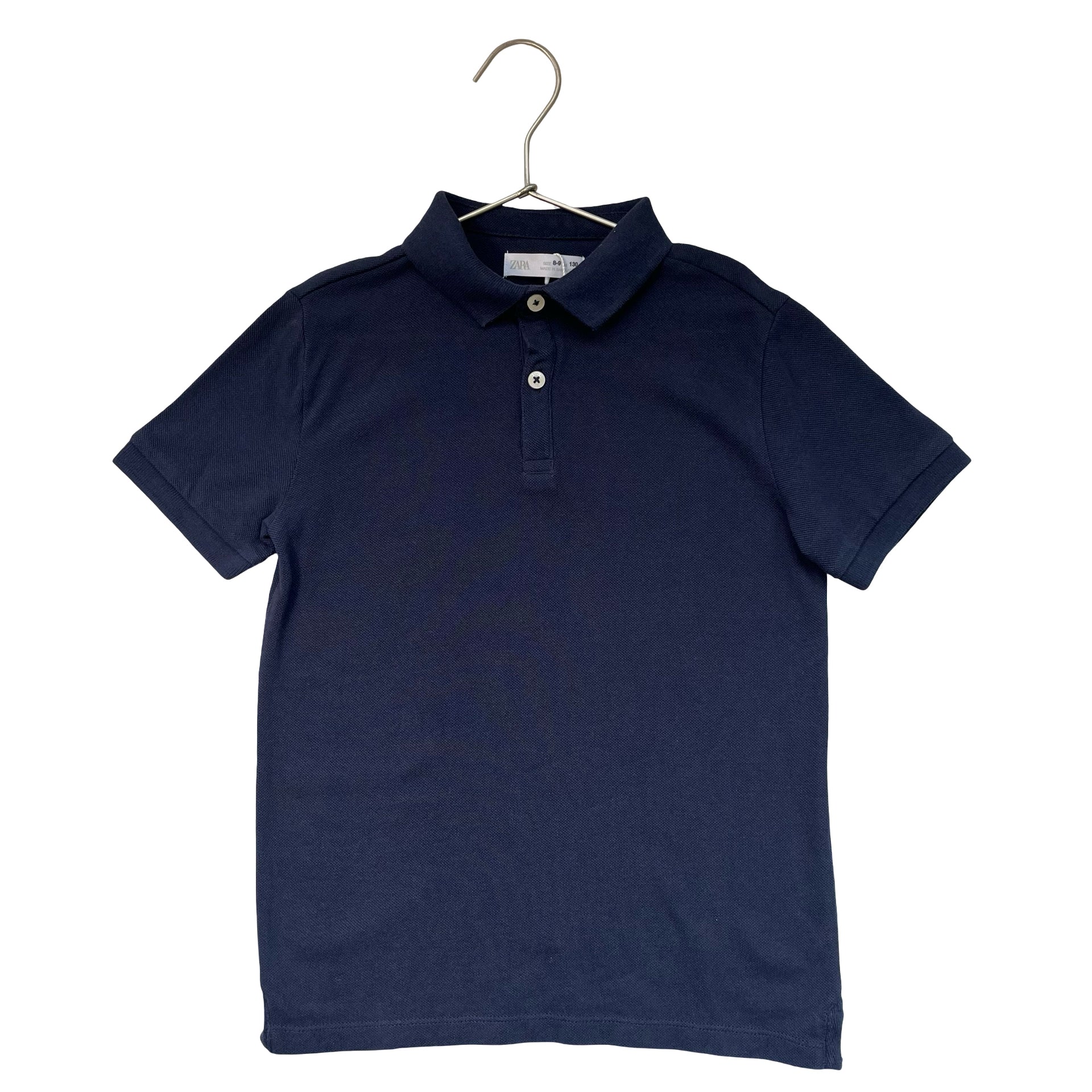 Zara Navy Polo Shirt - Size 8-9