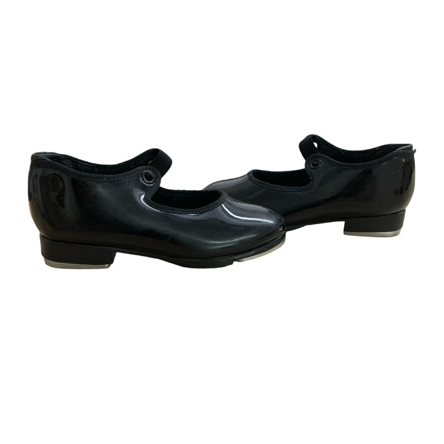 Capezio Black Patent Tap Shoes - Size 9 Wide