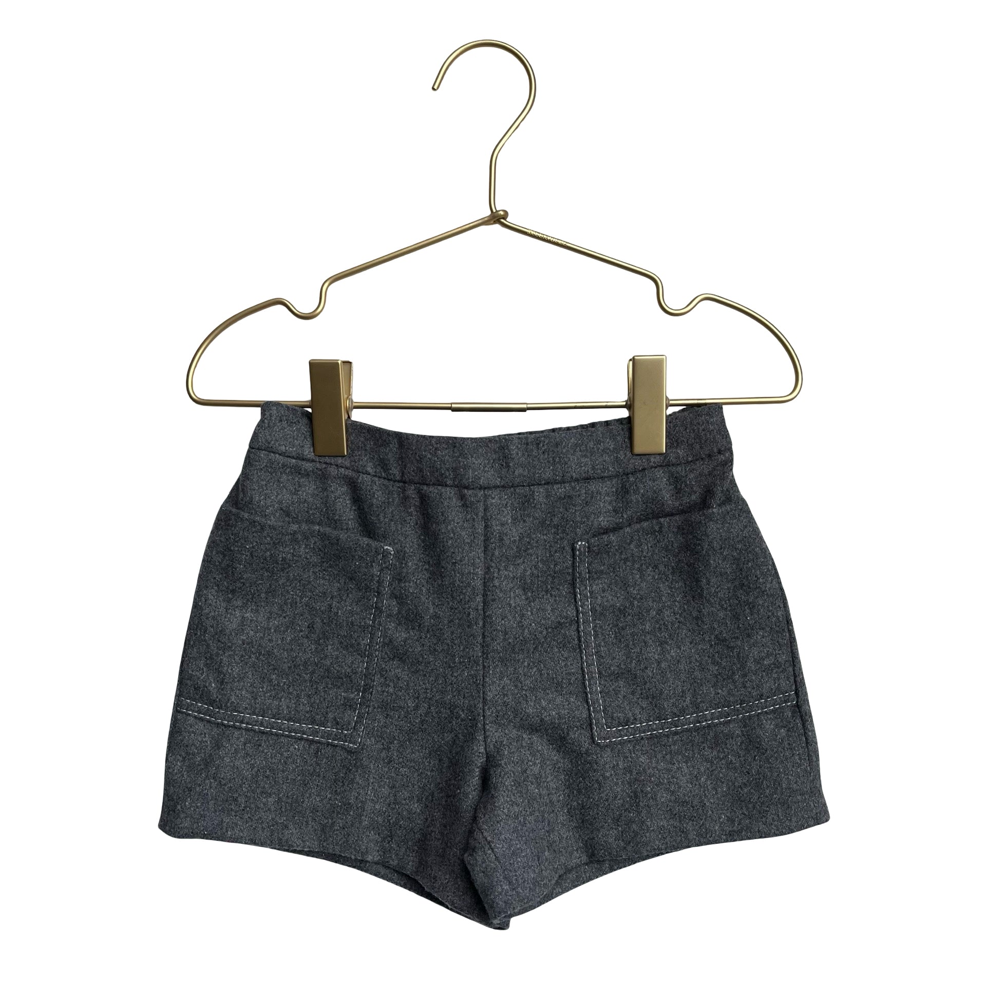 Jacadi Gray Wool-Blend Shorts - Size 24 Mo