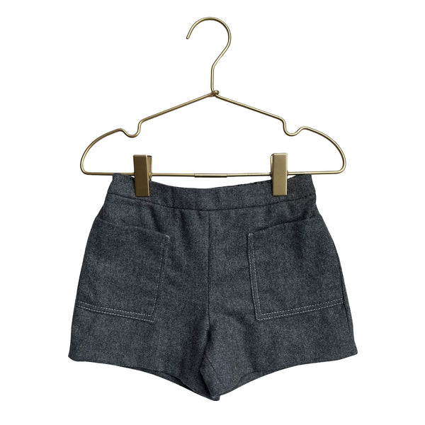 Jacadi Gray Wool-Blend Shorts - Size 24 Mo