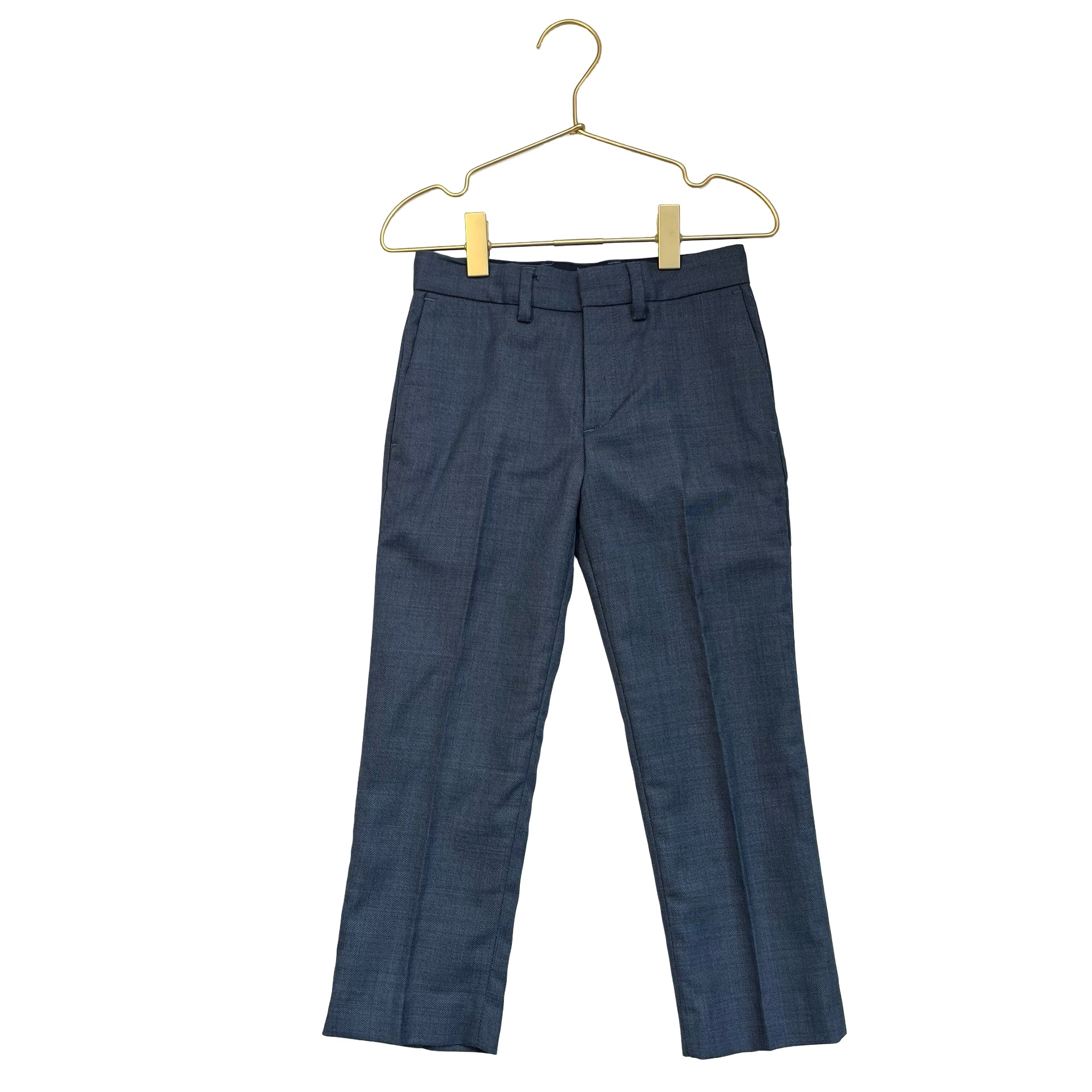 Crewcuts Ludlow Slim Blue Wool-Blend Pants - Size 4