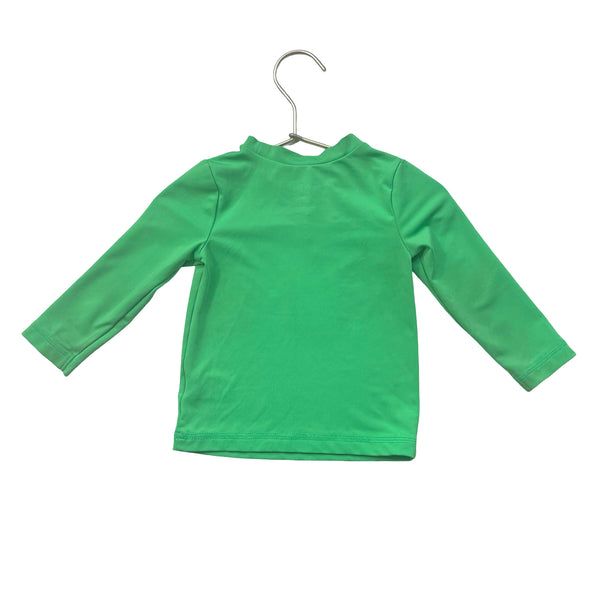Cat & Jack Green Rash Guard - Size 12 Mo