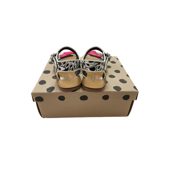 Sophia Webster Mini Black, White, Fuchsia Butterfly Sandal in Box - Size 28 (11)