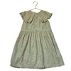 Tinycottons Ivory, Green, Peach Floral Dress - Size 6Y