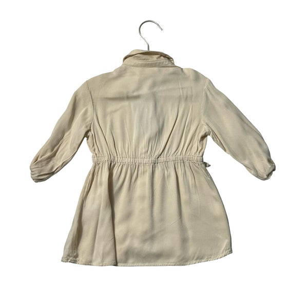 H&M Ivory Shirt Dress - Size 2T