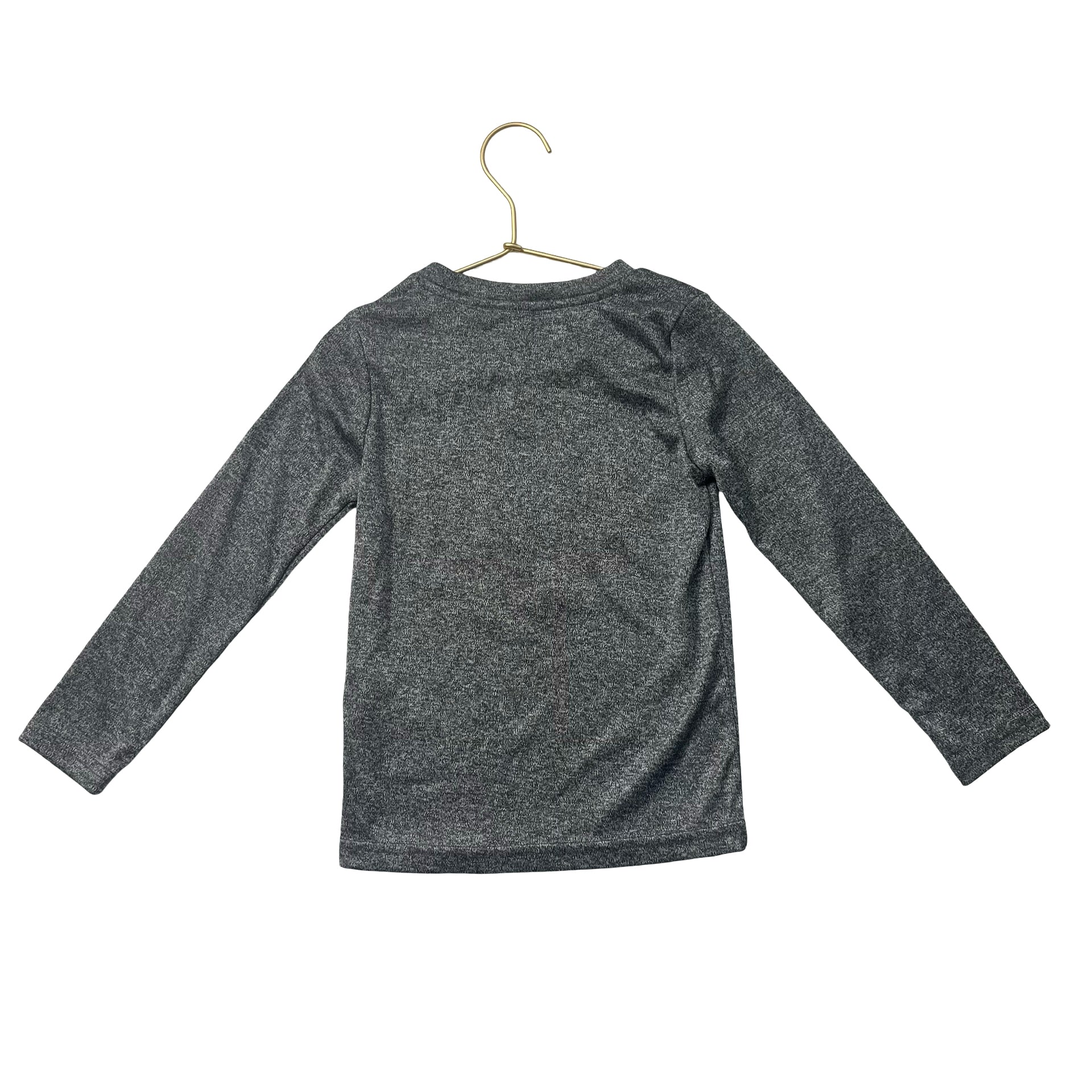 Puma Heather Gray & Neon Green Logo Athletic Shirt - Size 4T