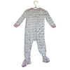 Magnetic Me Ivory, Pink, Tan Animal Pull Toy Print Footed PJs - Size 9-12 Mo