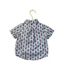 Janie and Jack White, Green, Purple, Navy Sailboat Print Button Down - 12-18 Mo