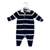 Ralph Lauren Navy & White Rugby One-Piece - Size 3 Mo