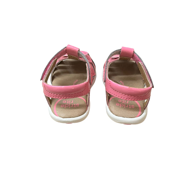 Stride Rite Pink Heart Sandals - Size 4