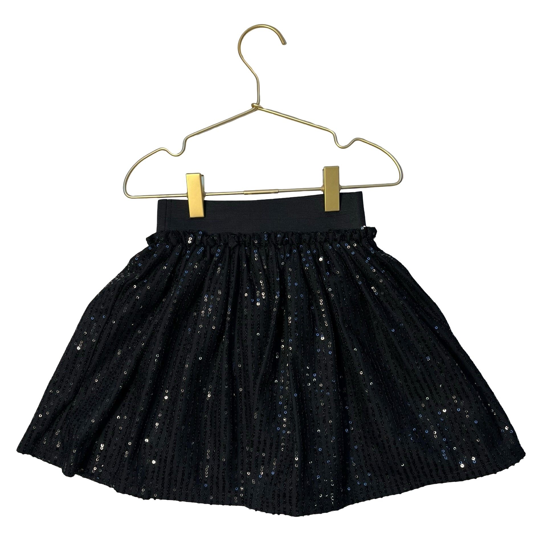 btween Black Sequin Skirt - Size 7