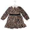 Janie and Jack x Rachel Zoe Brown & Ivory Leopard Chiffon Dress - Size 3